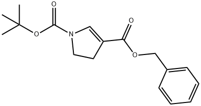 1H-Pyrrole-1,3-dicarboxylic acid, 4,5-dihydro-, 1-(1,1-dimethylethyl) 3-(phenylmethyl) ester Structure