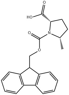 FMOC-L-PRO(5-ME)-OH (2S,5S), 1932784-54-7, 结构式