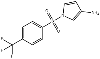 1-((4-(三氟甲基)苯基)磺酰基)-1H-吡咯-3-胺,1934285-35-4,结构式