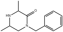 2-Piperazinone,3,5-dimethyl-1-(phenylmethyl)- Structure
