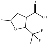 5-METHYL-2-(TRIFLUOROMETHYL)OXOLANE-3-CARBOXYLIC ACID, MIXTURE OF DIASTEREOMERS 结构式