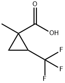 1-METHYL-2-(TRIFLUOROMETHYL)CYCLOPROPANE-1-CARBOXYLIC ACID, MIXTURE OF DIASTEREOMERS, 1934574-81-8, 结构式