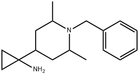 Cyclopropanamine, 1-[2,6-dimethyl-1-(phenylmethyl)-4-piperidinyl]- Struktur