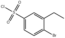 Benzenesulfonyl chloride, 4-bromo-3-ethyl- Struktur