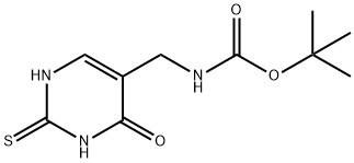 5-(N-t-butyloxycarbonyl)aMinoMethyl-2-thiouracil Struktur