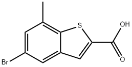 Benzo[b]thiophene-2-carboxylic acid, 5-bromo-7-methyl- Structure