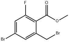 4-溴-2-(溴甲基)-6-氟苯甲酸甲酯, 1935921-64-4, 结构式