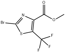 2-溴-5-(三氟甲基)噻唑-4-羧酸甲酯, 1936049-54-5, 结构式