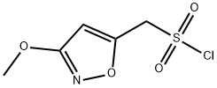(3-methoxy-1,2-oxazol-5-yl)methanesulfonyl chloride 结构式