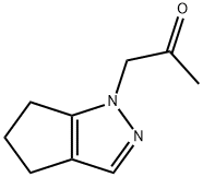 1-(5,6-二氢环戊二烯[C]吡唑-1(4H)-基)丙烷-2-酮 结构式