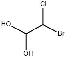2-Bromo-2-chloro-1,1-ethanediol (>90%) Structure