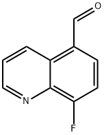 5-Quinolinecarboxaldehyde, 8-fluoro-,1936339-14-8,结构式