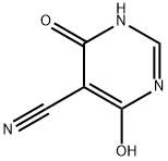 5-Pyrimidinecarbonitrile, 1,6-dihydro-4-hydroxy-6-oxo- Struktur