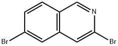 3,6-二溴异喹啉 结构式