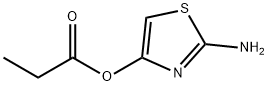 4-Thiazolol, 2-amino-, 4-propanoate Structure
