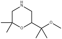 Morpholine, 6-(1-methoxy-1-methylethyl)-2,2-dimethyl Structure