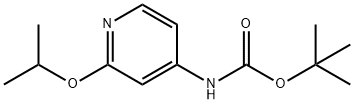 tert-butyl N-[2-(propan-2-yloxy)pyridin-4-yl]carbamate 结构式