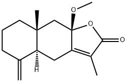 8β-メトキシアトラクチレノリドI 化学構造式