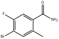 Benzamide, 4-bromo-5-fluoro-2-methyl-,1938129-35-1,结构式