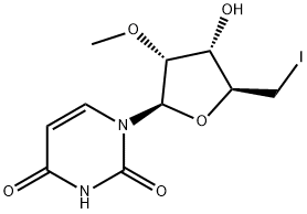 5'-Deoxy-5'-iodo-2'-O-methyluridine,194034-84-9,结构式