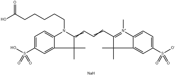 Sulfo-CY 3 Carboxylic Acid, 1941997-61-0, 结构式