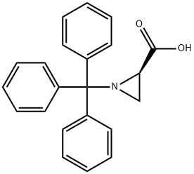 (R)-1-三苯甲基氮丙啶-2-羧酸, 1942918-74-2, 结构式