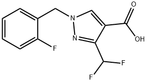 3-(difluoromethyl)-1-(2-fluorobenzyl)-1H-pyrazole-4-carboxylic acid Structure