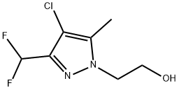 2-[4-chloro-3-(difluoromethyl)-5-methyl-1H-pyrazol-1-yl]ethanol Structure