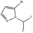 5-bromo-1-(difluoromethyl)-1H-pyrazole Struktur