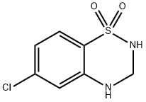 6-Chloro-3,4-dihydro-2H-benzo[e][1,2,4]thiadiazine 1,1-dioxide Struktur