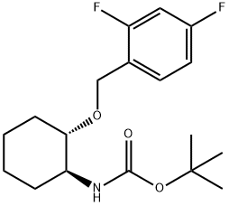 1951425-20-9 Carbamic acid, N-[(1S,2S)-2-[(2,4-difluorophenyl)methoxy]cyclohexyl]-, 1,1-dimethylethyl ester