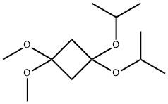 Cyclobutane, 1,1-dimethoxy-3,3-bis(1-methylethoxy)- Struktur