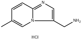 Imidazo[1,2-a]pyridine-3-methanamine, 6-methyl-, hydrochloride (1:2) Structure