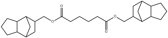 Adipinsure-di-(8-methyltricyclo(5.2.1.0.2.6)decan) ester 1,6-Bis-(octahdro-4,7-metanoiden-5-ylmethyl)hexandioate Structure