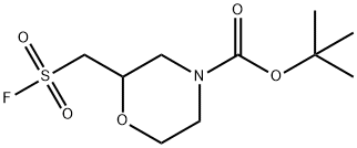 TERT-BUTYL 2-((FLUOROSULFONYL)METHYL)MORPHOLINE-4-CARBOXYLATE 结构式