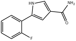 1H-Pyrrole-3-carboxamide, 5-(2-fluorophenyl)- Struktur