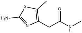 4-Thiazoleacetamide, 2-amino-N,5-dimethyl- 结构式