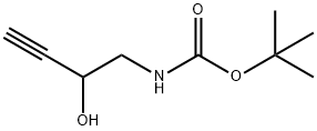 1-(BOC-氨基)-3-丁炔-2-醇 结构式