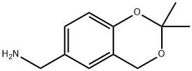 4H-1,3-Benzodioxin-6-methanamine, 2,2-dimethyl- 结构式