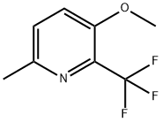 Pyridine, 3-methoxy-6-methyl-2-(trifluoromethyl)- 结构式