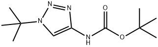Carbamic acid, N-[1-(1,1-dimethylethyl)-1H-1,2,3-triazol-4-yl]-, 1,1-dimethylethyl ester 结构式