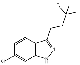 1H-Indazole, 6-chloro-3-(3,3,3-trifluoropropyl)- 结构式