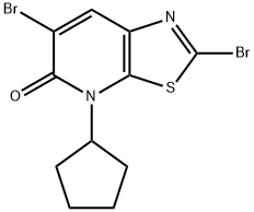 1956380-01-0 Thiazolo[5,4-b]pyridin-5(4H)-one, 2,6-dibromo-4-cyclopentyl-