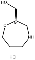 (R)-(1,4-氧氮杂环庚烷-2-基)甲醇盐酸盐, 1956437-54-9, 结构式