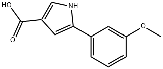 5-(3-甲氧苯基)-1H-吡咯-3-羧酸,1958089-15-0,结构式