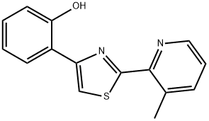 2-(3-Methyl-2-pyridyl)-4-(2-hydroxyphenyl)thiazole Struktur