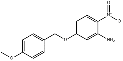 5-[(4-methoxyphenyl)methoxy]-2-nitro-aniline, 1970100-27-6, 结构式
