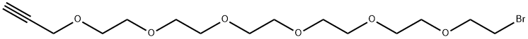 丙炔-六聚乙二醇-溴,1973383-30-0,结构式