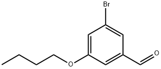 3-溴-5-丁氧基苯甲醛,1973419-63-4,结构式
