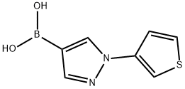 1-(3-Thienyl))-1H-pyrazole-4-boronic acid Structure